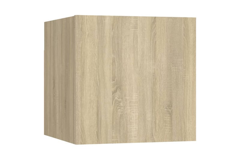 Sängbord sonoma-ek 30,5x30x30 cm spånskiva - Brun - Sängbord - Bord