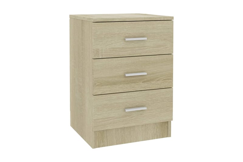Sängbord sonoma ek 38x35x56 cm spånskiva - Brun - Möbler - Sovrum - Sängbord