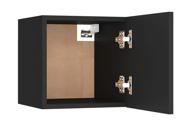 Sängbord svart 30,5x30x30 cm spånskiva - Svart - Möbler - Sovrum - Sängbord