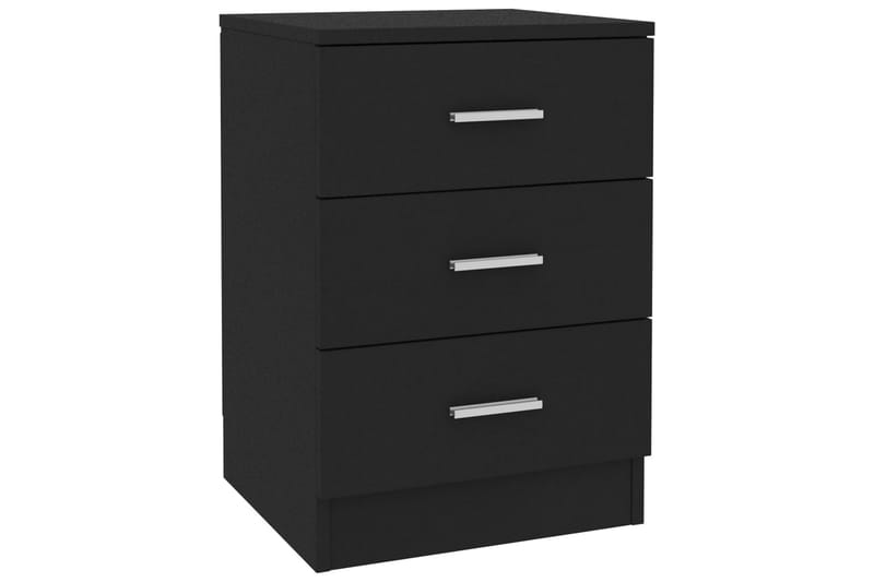 Sängbord svart 38x35x56 cm spånskiva - Svart - Möbler - Sovrum - Sängbord