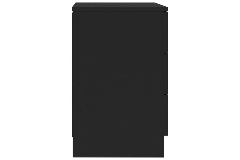 Sängbord svart 38x35x56 cm spånskiva - Svart - Möbler - Sovrum - Sängbord