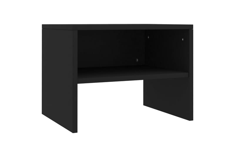 Sängbord svart 40x30x30 cm spånskiva - Svart - Möbler - Sovrum - Sängbord