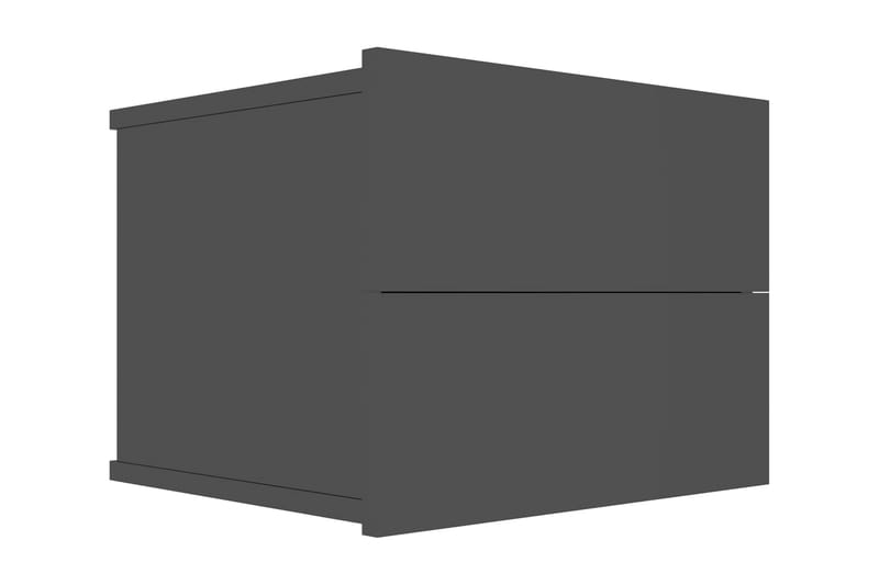 Sängbord svart högglans 40x30x30 cm spånskiva - Svart - Sängbord - Bord