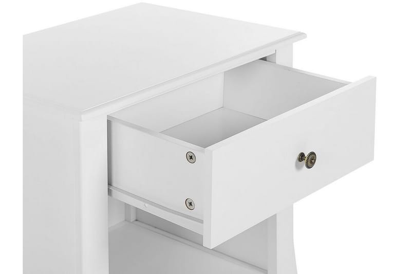 Sängbord vit 1 låda LANE - Vit - Sängbord - Bord