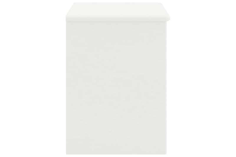 Sängbord vit 35x30x40 cm massiv furu - Vit - Möbler - Sovrum - Sängbord
