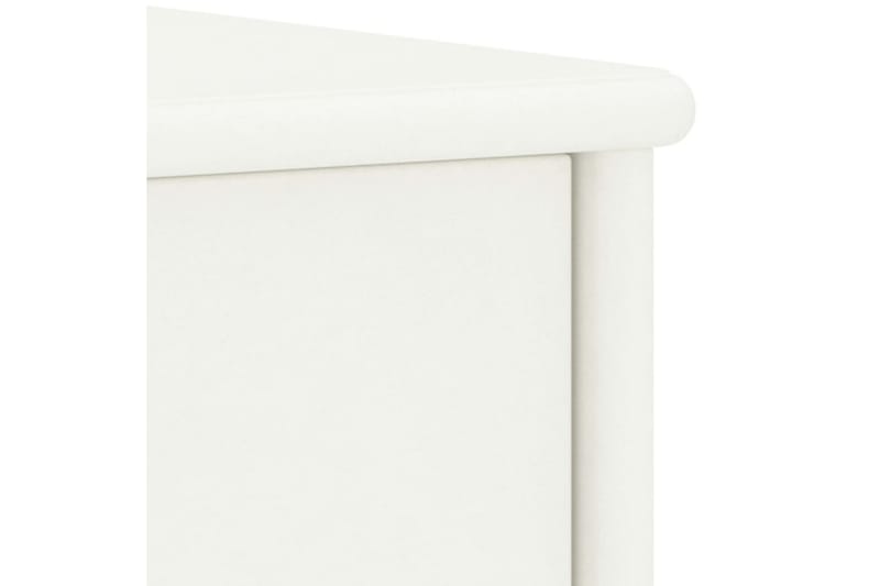 Sängbord vit 35x30x40 cm massiv furu - Vit - Sängbord - Bord