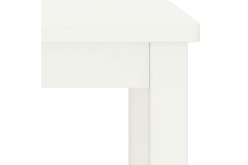 Sängbord vit 35x30x47 cm massiv furu - Vit - Sängbord - Bord