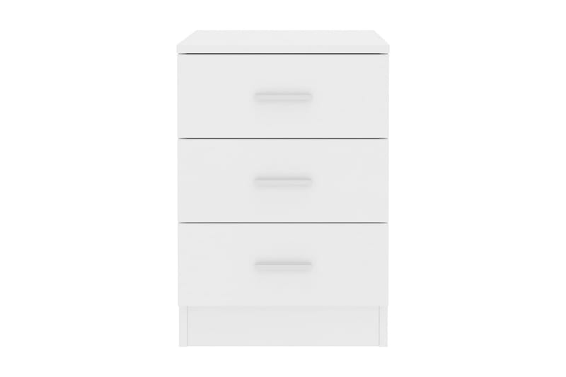 Sängbord vit 38x35x56 cm spånskiva - Vit - Möbler - Sovrum - Sängbord