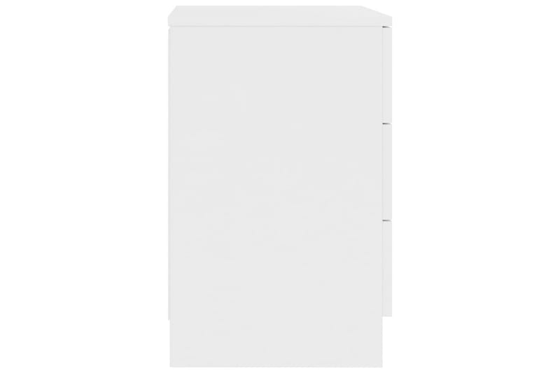 Sängbord vit 38x35x56 cm spånskiva - Vit - Möbler - Sovrum - Sängbord