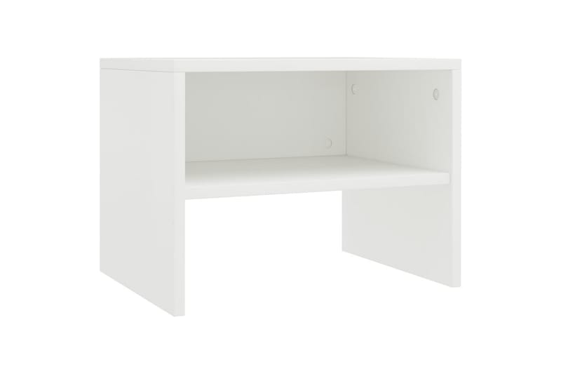 Sängbord vit 40x30x30 cm spånskiva - Vit - Sängbord - Bord