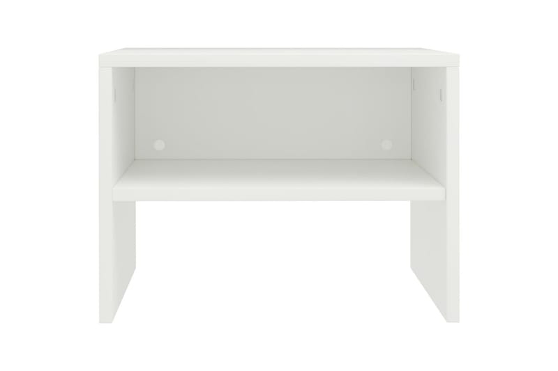 Sängbord vit 40x30x30 cm spånskiva - Vit - Möbler - Sovrum - Sängbord