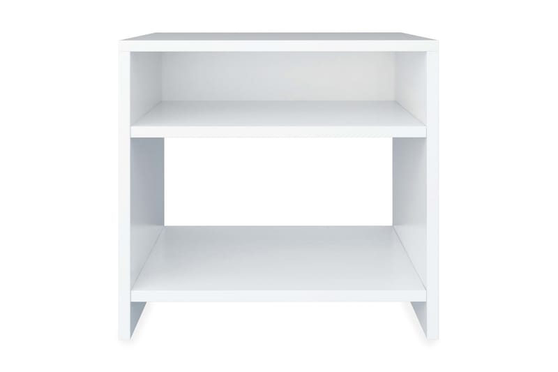 Sängbord vit 40x30x40 cm spånskiva - Vit - Möbler - Sovrum - Sängbord