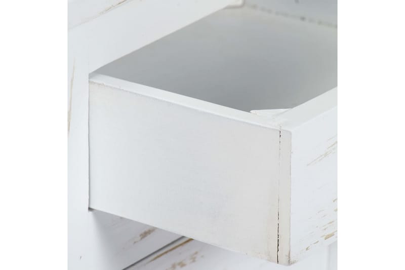 Sängbord vit 40x30x50 cm massivt mangoträ - Vit - Möbler - Sovrum - Sängbord