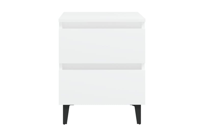 Sängbord vit 40x35x50 cm spånskiva - Vit - Möbler - Sovrum - Sängbord