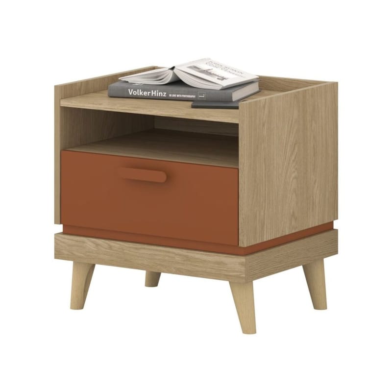 Sängbord Scandi 1 låda - Oljerad Ek - Möbler - Sovrum - Sängbord