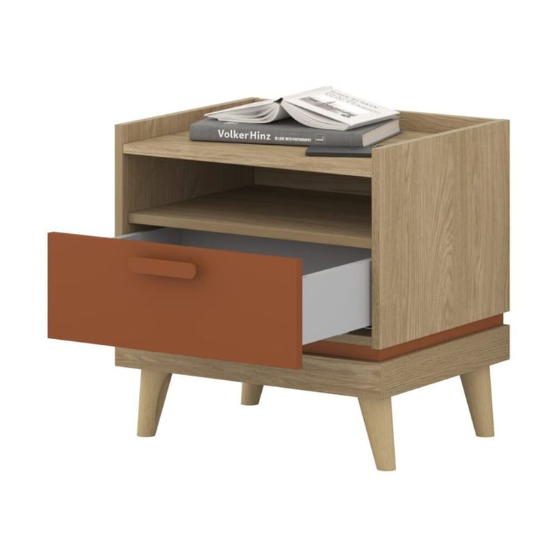Sängbord Scandi 1 låda - Oljerad Ek - Möbler - Sovrum - Sängbord