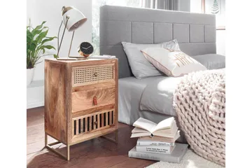 Seddik Sängbord 30 cm Rektangulär - Brun - Möbler - Sovrum - Sängbord