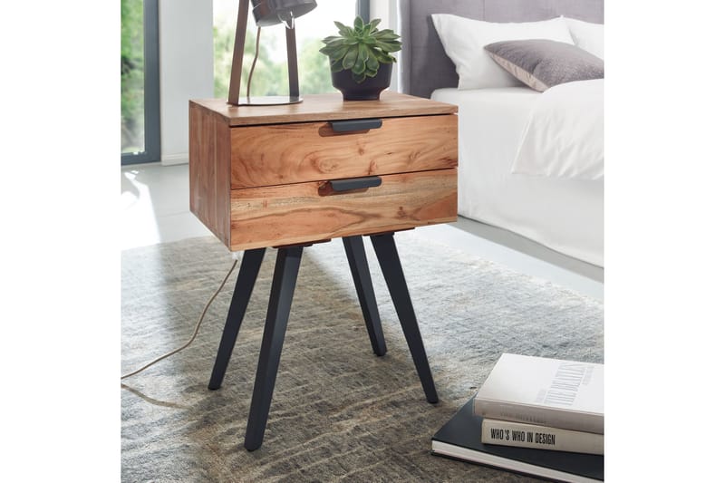 SENECA Sängbord 47 cm Brun/Svart - Möbler - Sovrum - Sängbord