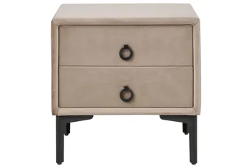 Sängbord Sezanne Beige, grå, svart - Beige, grå, svart - Möbler - Sovrum - Sängbord
