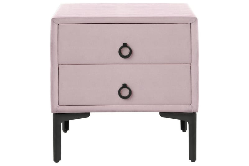 Sängbord Sezanne Rosa, Svart - Rosa, Svart - Möbler - Sovrum - Sängbord