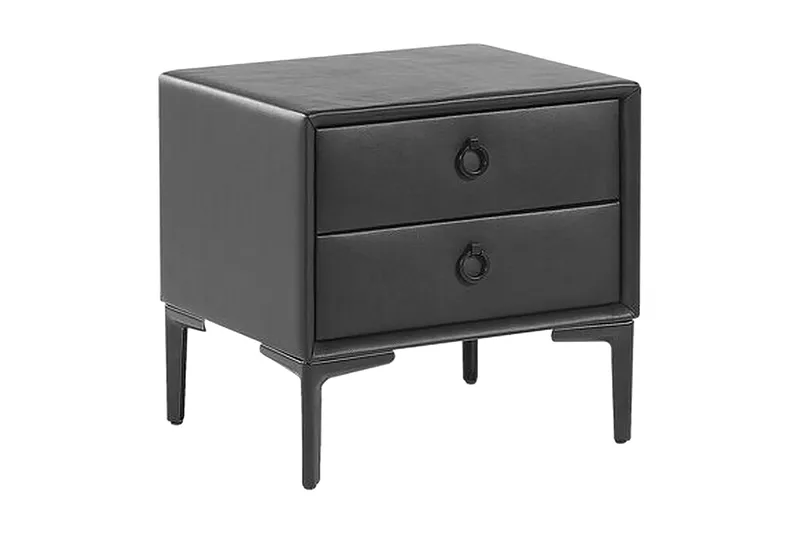 Sezanne Sängbord 44 cm - Konstläder/Svart - Möbler - Sovrum - Sängbord