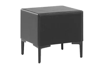 Sezanne Sängbord 44 cm - Konstläder/Svart - Möbler - Sovrum - Sängbord