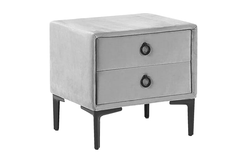 Sezanne Sängbord 44 cm - Sammet/Grå - Möbler - Sovrum - Sängbord