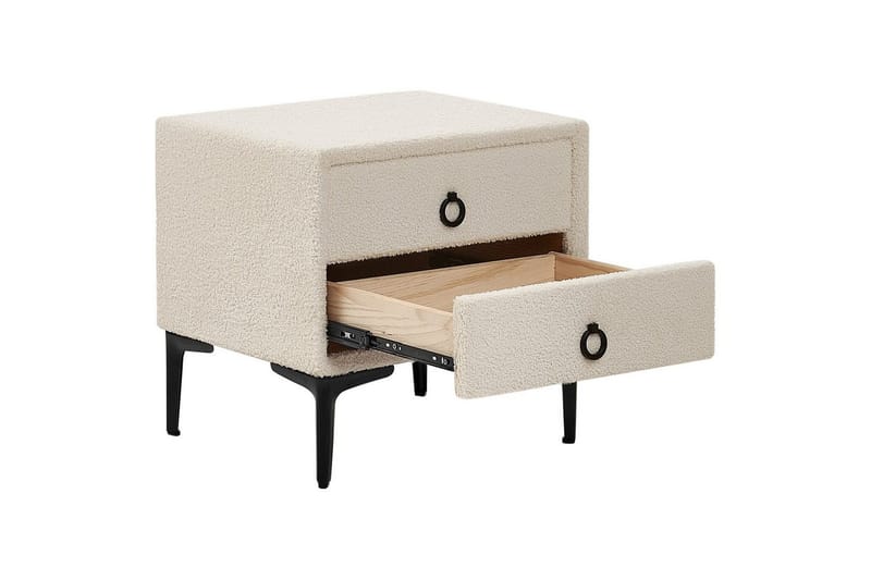 Sängbord Sezanne Vit, Svart - Vit, Svart - Möbler - Sovrum - Sängbord