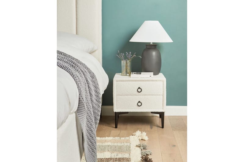 Sängbord Sezanne Vit, Svart - Vit, Svart - Möbler - Sovrum - Sängbord