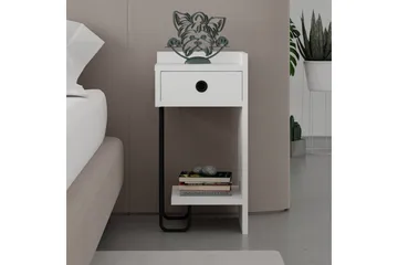 Sirius Sängbord 32x30 cm Vit - Hanah Home - Möbler - Sovrum - Sängbord
