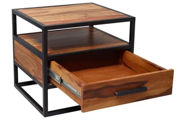 Steinbach Sängbord 50 cm med Förvaring Låda + Hylla - Möbler - Sovrum - Sängbord