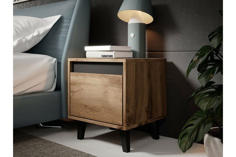 Strontian Sängbord 40 cm Scandinavian Choice Anthracite - Möbler - Sovrum - Sängbord