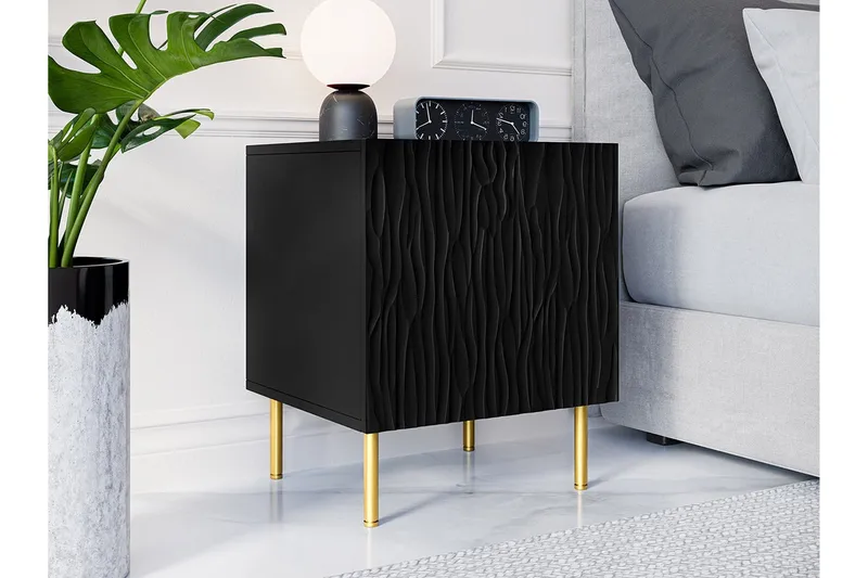 Strontian Sängbord 44 cm Scandinavian Choice Black - Möbler - Sovrum - Sängbord