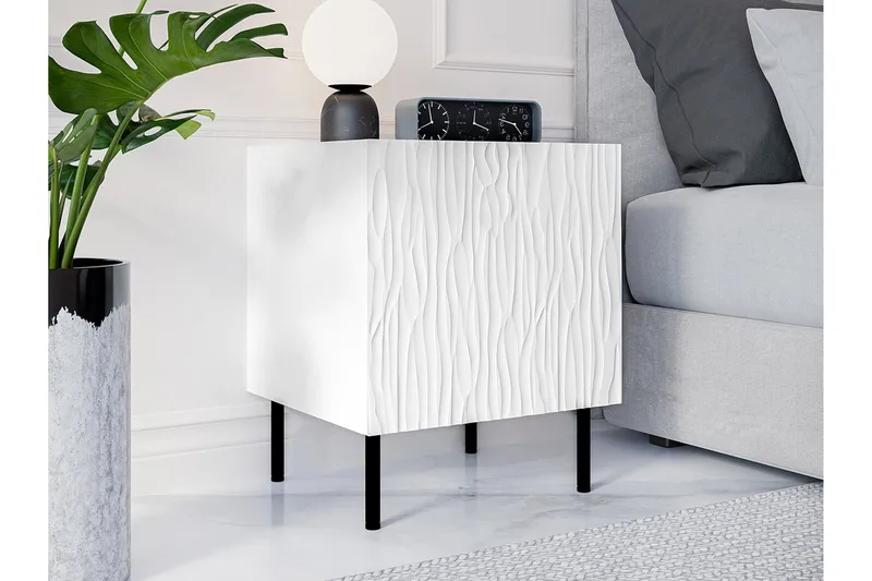 Strontian Sängbord 44 cm Scandinavian Choice White - Möbler - Sovrum - Sängbord