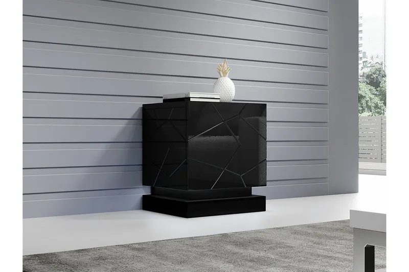 Strontian Sängbord 46 cm Scandinavian Choice Black - Möbler - Sovrum - Sängbord