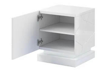 Strontian Sängbord 46 cm Scandinavian Choice White - Möbler - Sovrum - Sängbord
