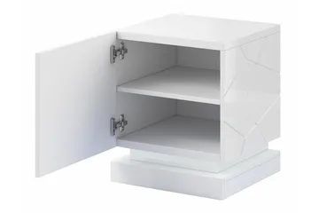 Strontian Sängbord 46 cm Scandinavian Choice White - Möbler - Sovrum - Sängbord