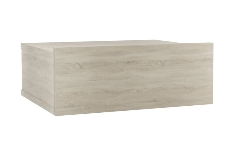 Svävande sängbord 2 st sonoma-ek 40x30x15 cm spånskiva - Brun - Sängbord - Bord