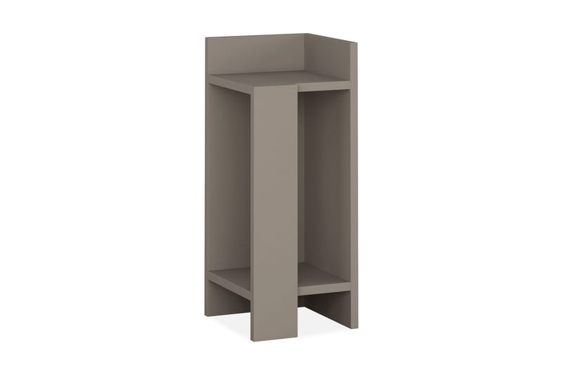 VALERY Sängbord 27 cm med Förvaring Hyllor + Luckor Höger Tr - Brun - Möbler - Sovrum - Sängbord