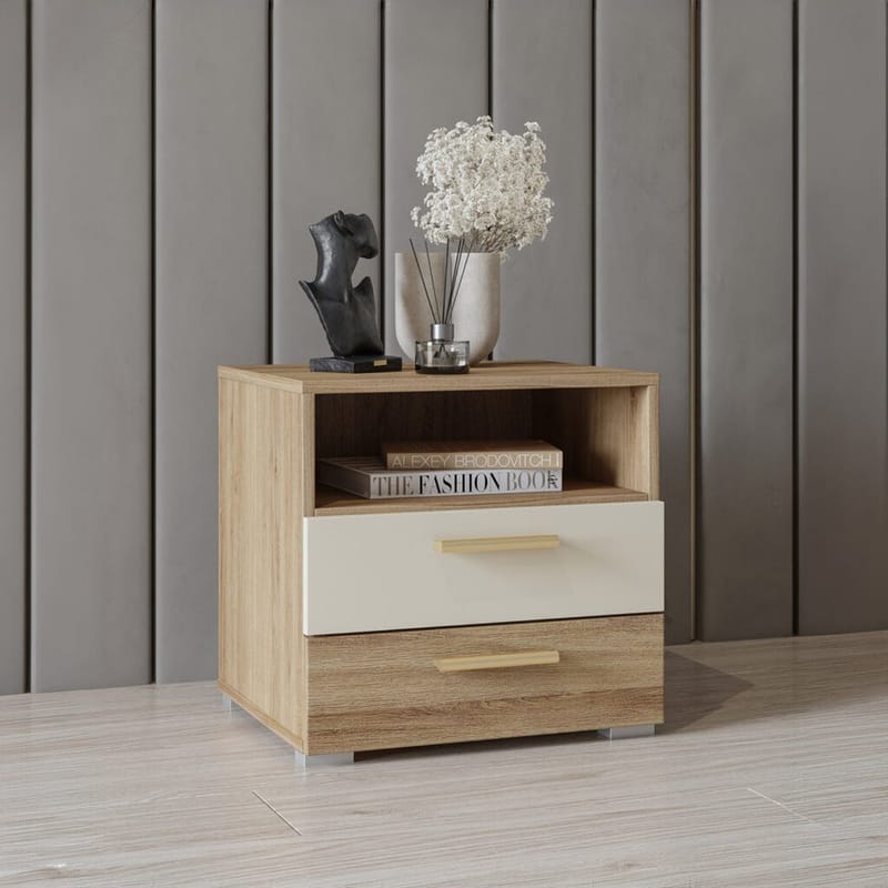 Sängbord Vertina med 2 Lådor - Möbler - Sovrum - Sängbord