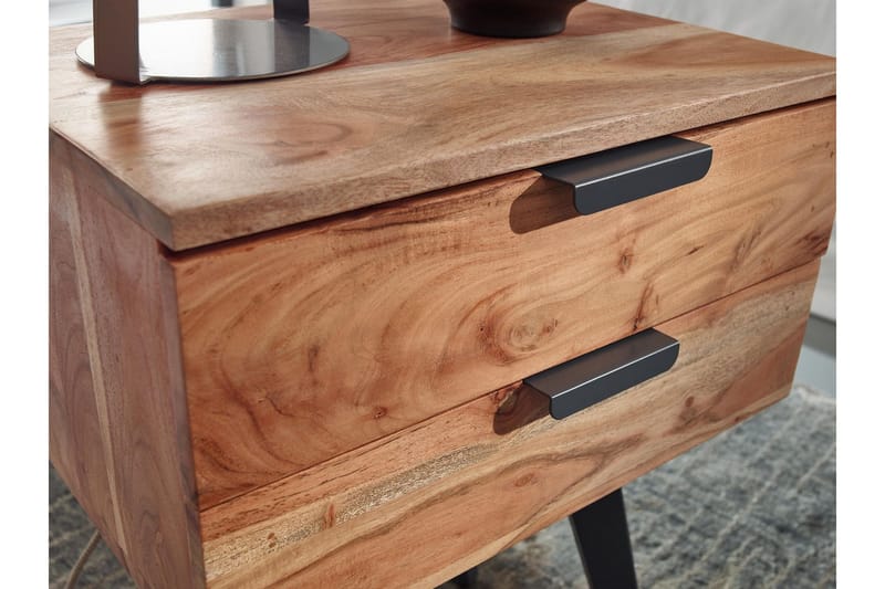 Willowdale Sängbord 47 cm - Brun/Svart - Möbler - Sovrum - Sängbord