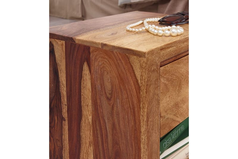 Sängbord Wohnling Massivt trä med låda hylla lantligt - Möbler - Sovrum - Sängbord