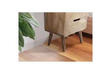 Sängbord Wohnling Modern look med 3 lådor tillverkade av massivt mangoträ en förvaringshylla - Möbler - Sovrum - Sängbord
