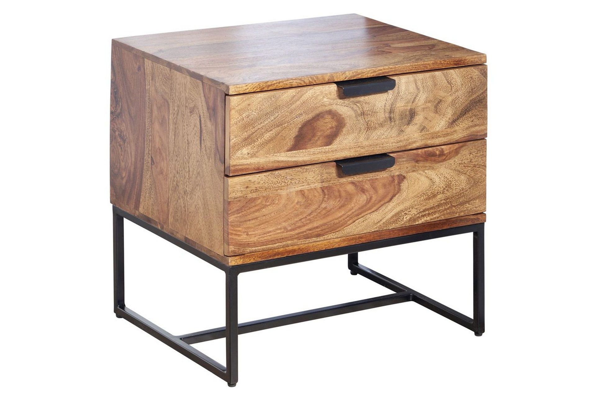 S&auml;ngbord Wohnling Tillverkad av massivt tr&auml; f&ouml;r normala s&auml;ngh&ouml;jder med 2 l&aring;dor lantlig stil -