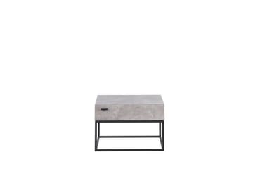 Zygmont Sängbord 55 cm med Lådor i Trä - Grå - Möbler - Sovrum - Sängbord