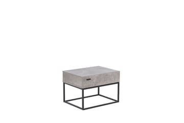 Zygmont Sängbord 55 cm med Lådor i Trä - Grå - Möbler - Sovrum - Sängbord