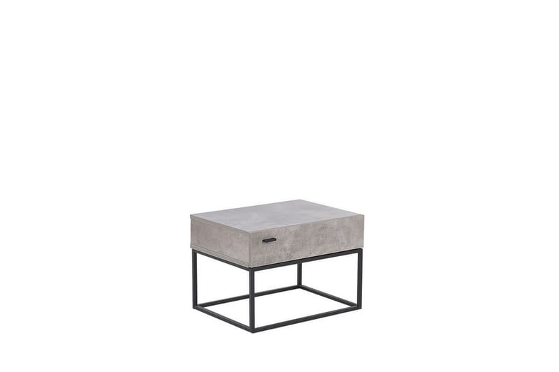 Zygmont Sängbord 55 cm med Lådor i Trä - Grå - Möbler - Sovrum - Sängbord