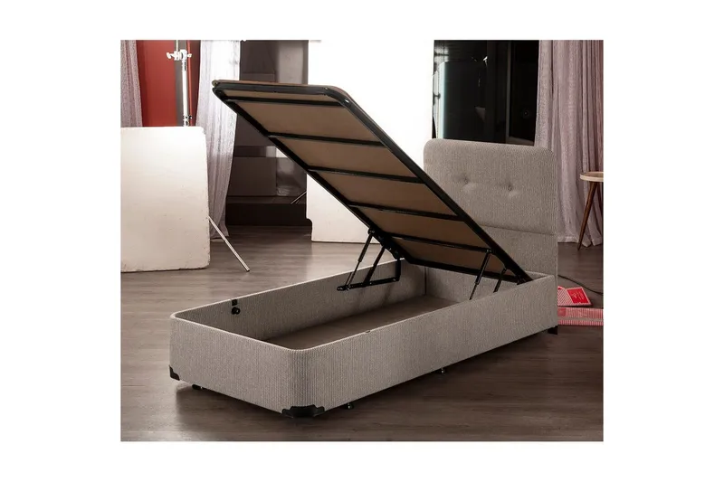 Sängbotten för Enkel Säng Dasina Enkel Beige - 120 x 200 cm - Möbler - Sovrum - Sängram & s ängstomme