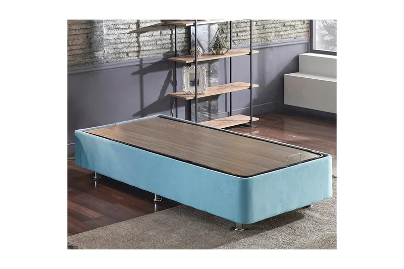 Sängbotten för Enkel Säng Narwanisigt enkel ljusblå, 120 x 200 cm