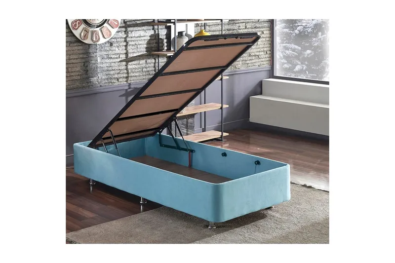 Sängbotten för Enkel Säng Narwanisigt enkel ljusblå - 90 x 190 cm - Möbler - Sovrum - Sängram & sängstomme